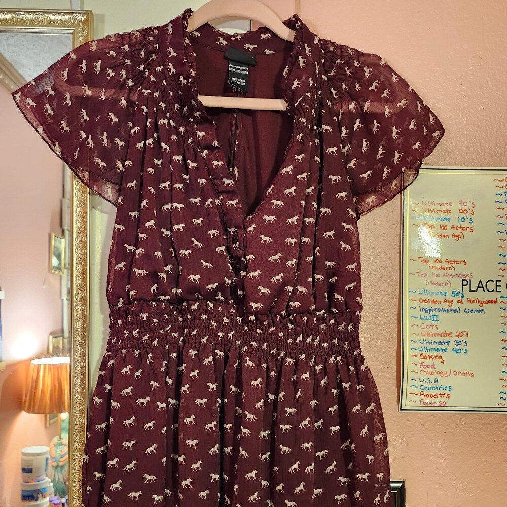 Torrid Horse Print Blouse